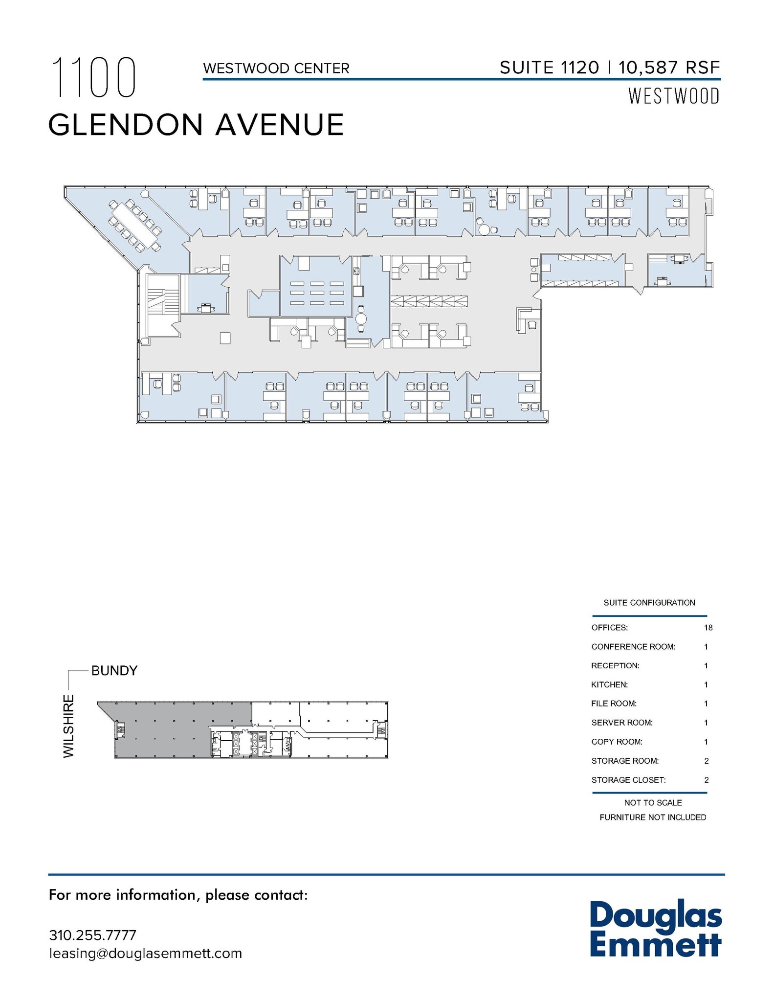 1100 Glendon Ave, Los Angeles, CA to rent Floor Plan- Image 1 of 1