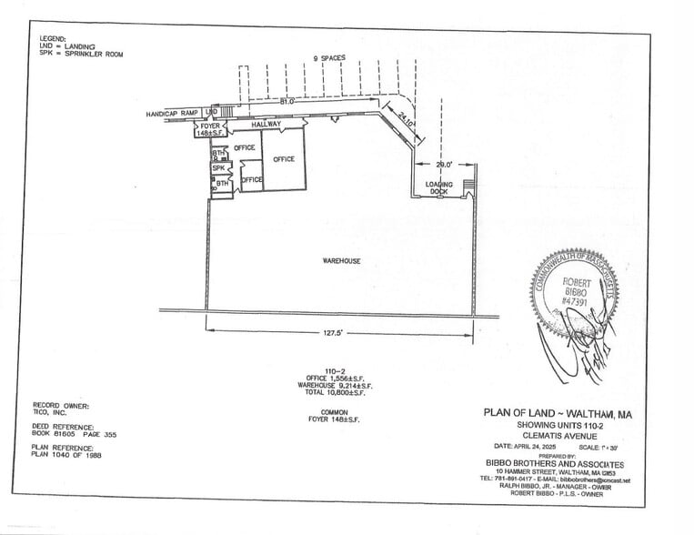 108 Clematis Ave, Waltham, MA to rent - Floor Plan - Image 3 of 26