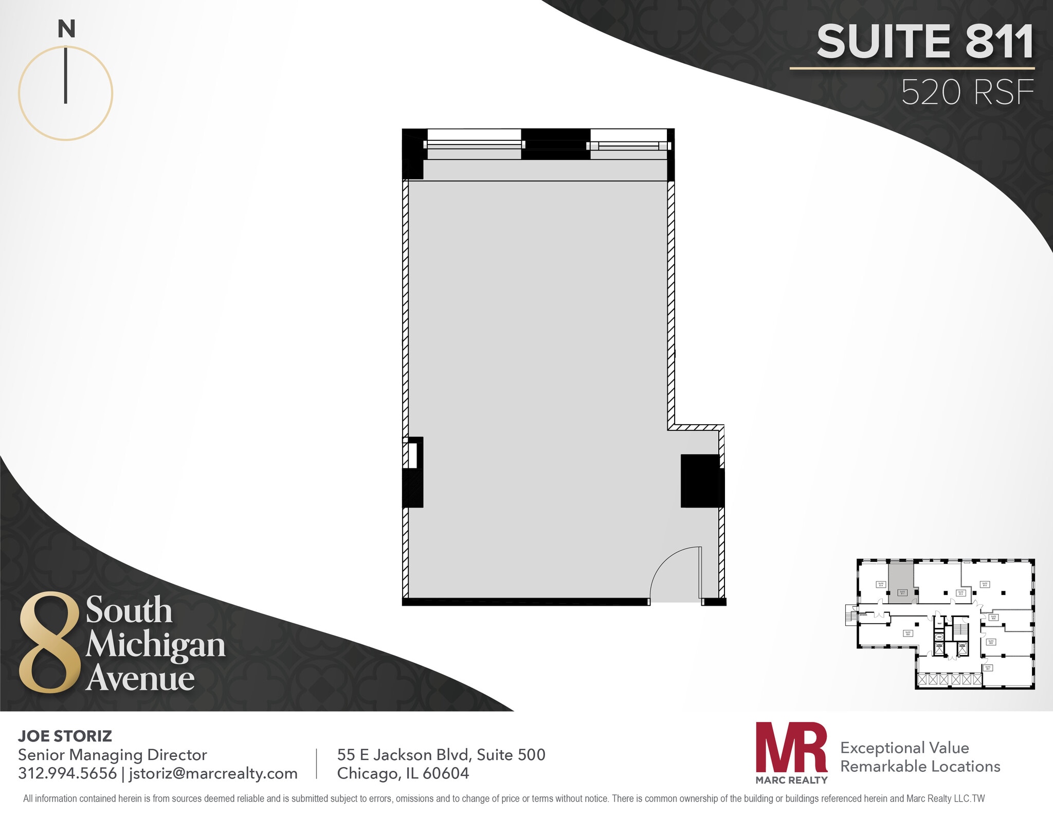 8 S Michigan Ave, Chicago, IL to rent Floor Plan- Image 1 of 3