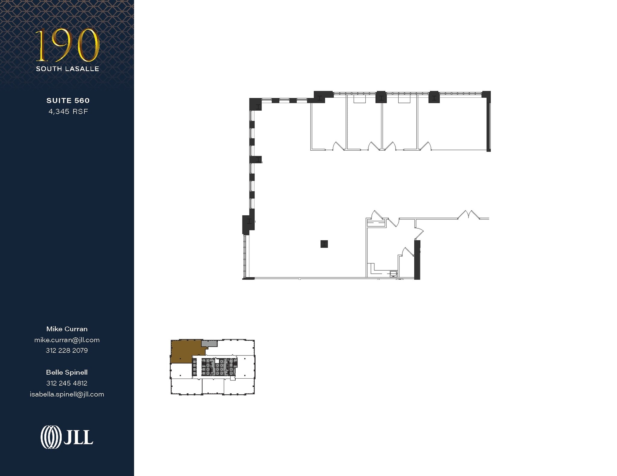 190 S La Salle St, Chicago, IL to rent Floor Plan- Image 1 of 5