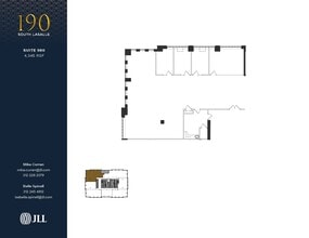 190 S La Salle St, Chicago, IL to rent Floor Plan- Image 1 of 5