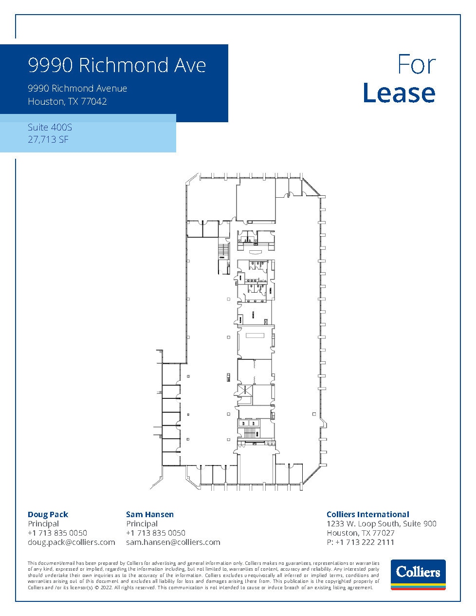 9990 Richmond Ave, Houston, TX to rent Floor Plan- Image 1 of 1