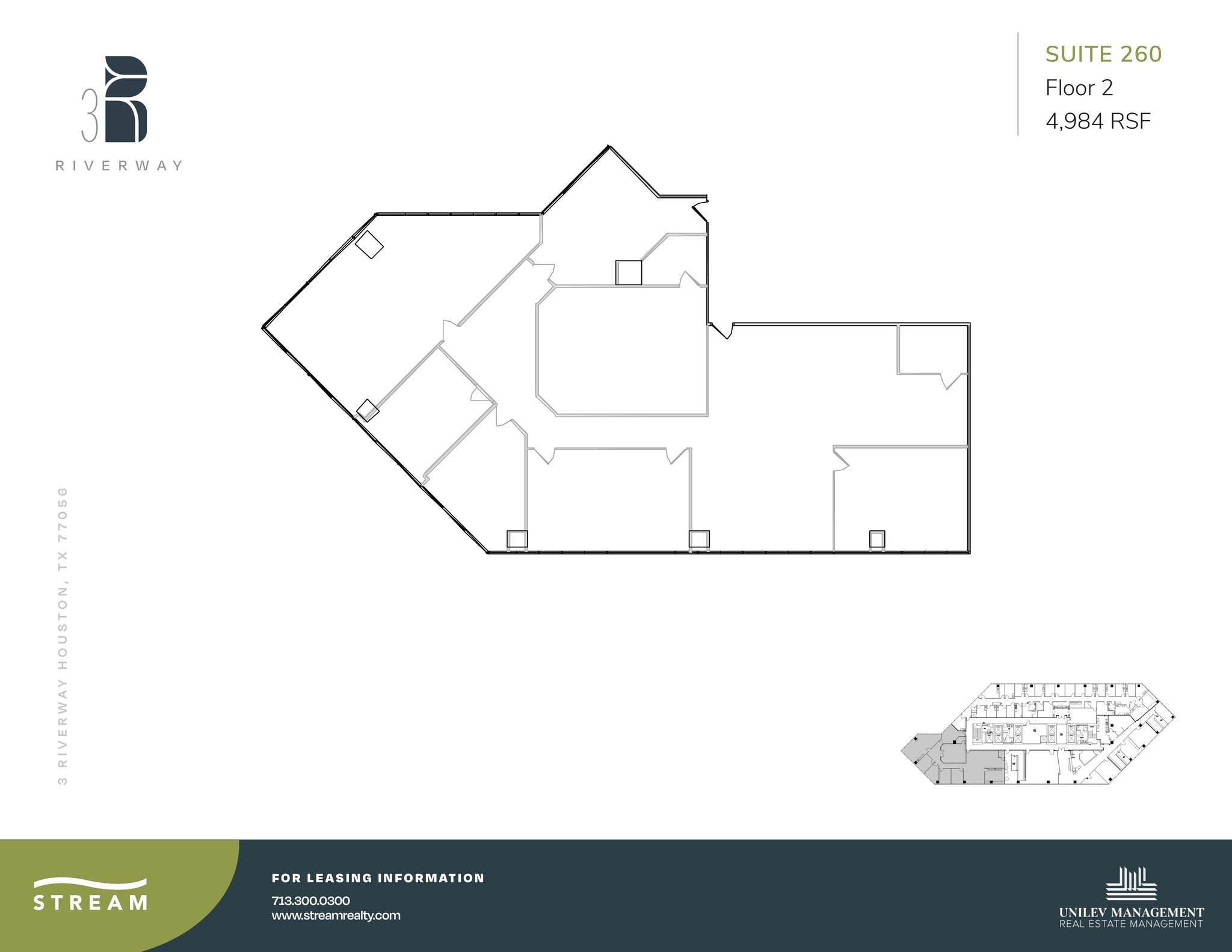 3 Riverway, Houston, TX to rent Floor Plan- Image 1 of 1