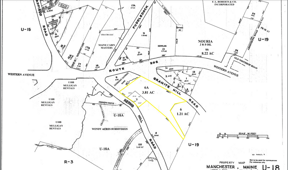 1 Granite Hill Road Rd, Manchester, ME for rent - Plat Map - Image 1 of 3