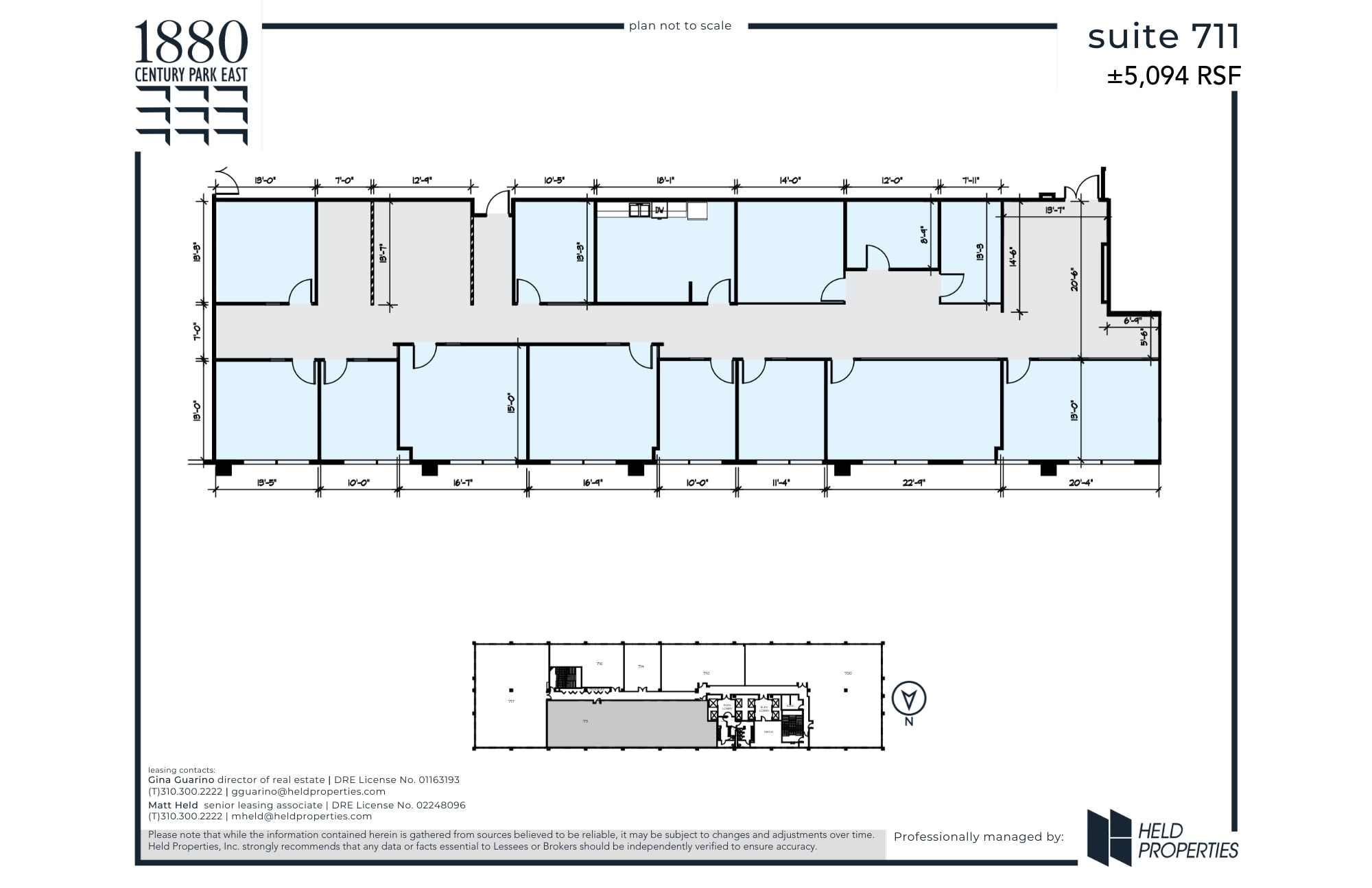 1880 Century Park E, Los Angeles, CA to rent Floor Plan- Image 1 of 2