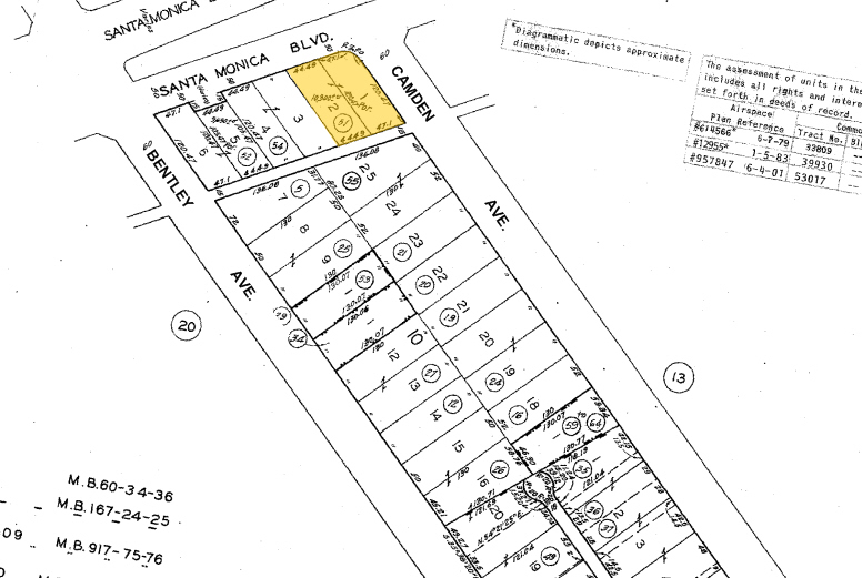 11030 Santa Monica Blvd, Los Angeles, CA for rent - Plat Map - Image 2 of 10