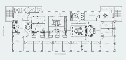 835 Wilshire Blvd, Los Angeles, CA for rent Floor Plan- Image 1 of 1