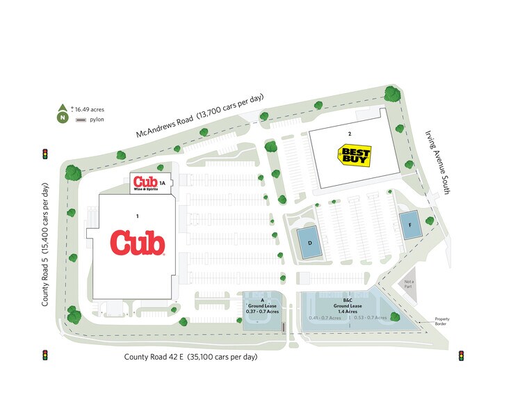 1750 County Road 42 W, Burnsville, MN to rent - Site Plan - Image 2 of 5