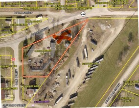 108 Pearl St, Bedford, IA - aerial  map view