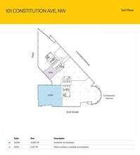 101 Constitution Ave NW, Washington, DC to rent Floor Plan- Image 2 of 2