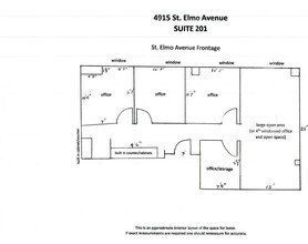 4915 St. Elmo Ave, Bethesda, MD to rent Floor Plan- Image 1 of 1