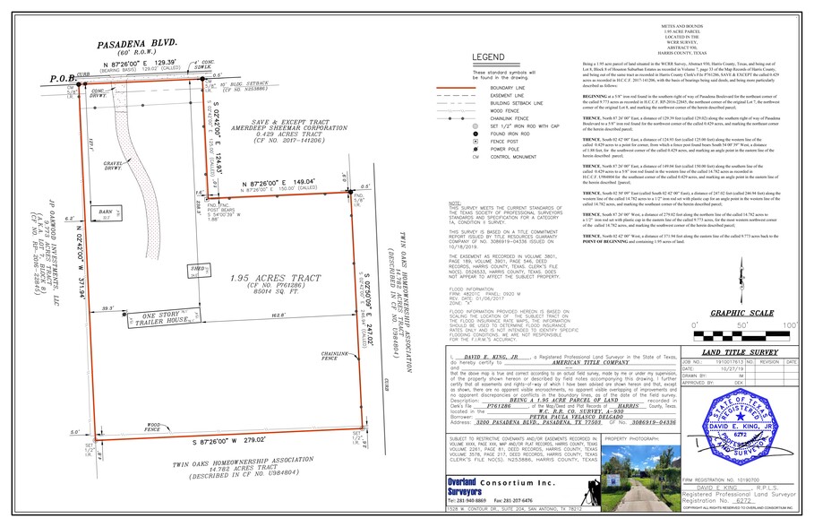 3208-3216 Pasadena Blvd, Pasadena, TX for sale - Plat Map - Image 2 of 9