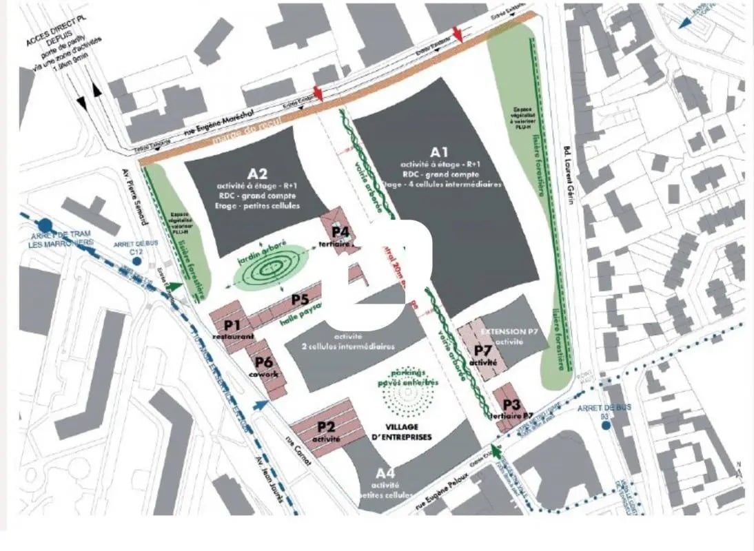 7 Rue Eugène Peloux, Vénissieux to rent Site Plan- Image 1 of 6