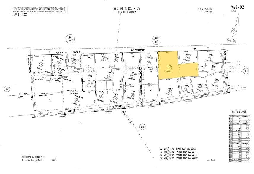 32605 Temecula Pky, Temecula, CA for rent - Plat Map - Image 2 of 10