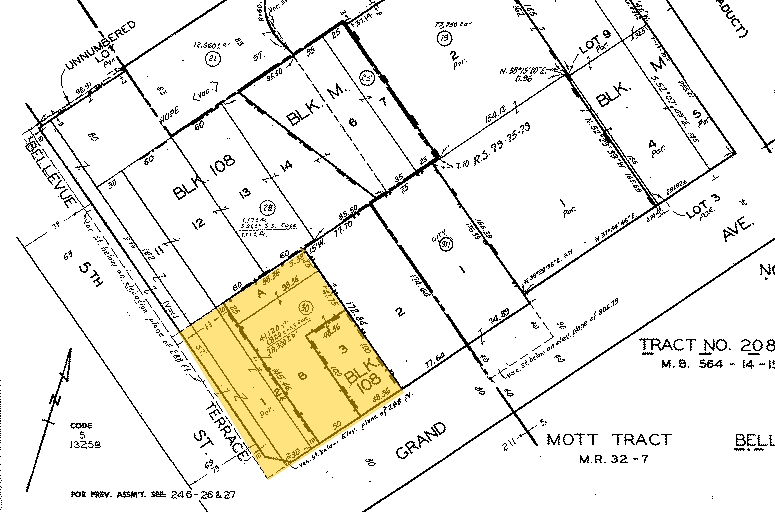 601 W 5th St, Los Angeles, CA for rent - Plat Map - Image 2 of 35