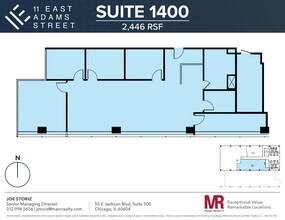 11 E Adams St, Chicago, IL for rent Floor Plan- Image 1 of 6