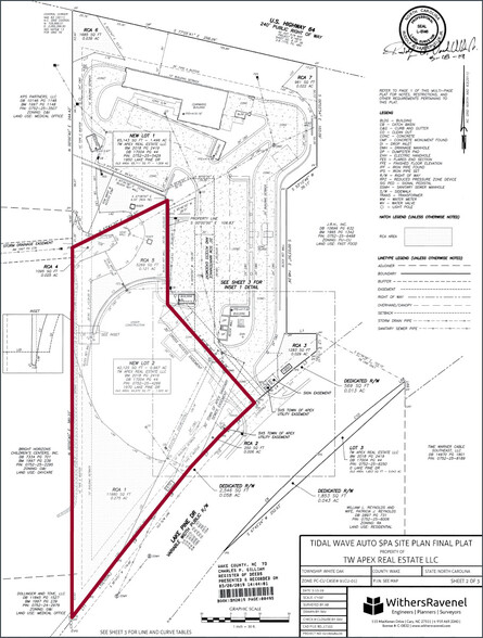 1970 Lake Pine Dr, Apex, NC for sale - Plat Map - Image 2 of 3