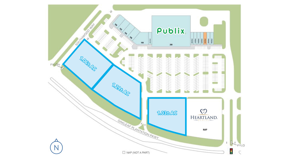 1075 Oakleaf Plantation Pky, Orange Park, FL for rent - Site Plan - Image 2 of 2