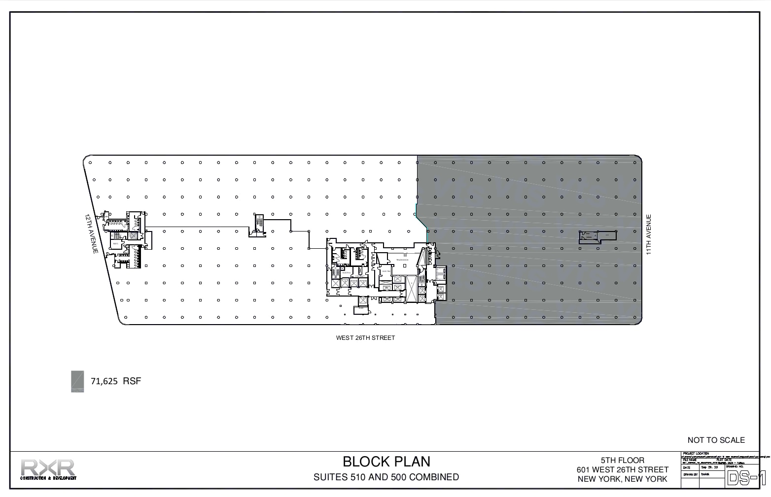 601 W 26th St, New York, NY to rent Floor Plan- Image 1 of 9