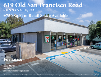 More details for 615-621 Old San Francisco Rd, Sunnyvale, CA - Retail for Rent