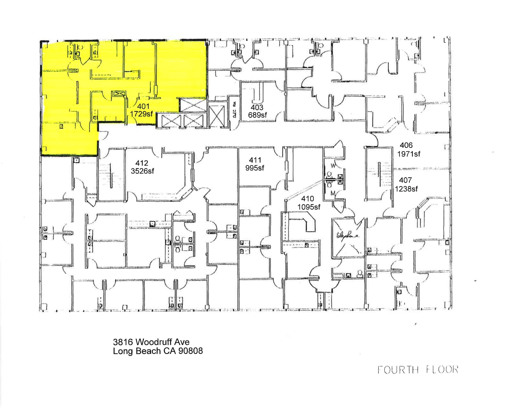 3816 Woodruff Ave, Long Beach, CA to rent Site Plan- Image 1 of 2