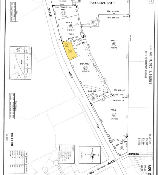 State Highway 111, Rancho Mirage, CA for sale - Plat Map - Image 1 of 1