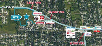 W 1st St, Cedar Falls, IA for sale Aerial- Image 1 of 4