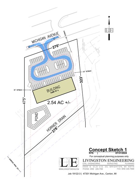 47351 Michigan Avenue, Canton, MI for rent - Site Plan - Image 2 of 2