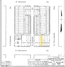 2118 E Monument St, Baltimore, MD for sale Plat Map- Image 1 of 1