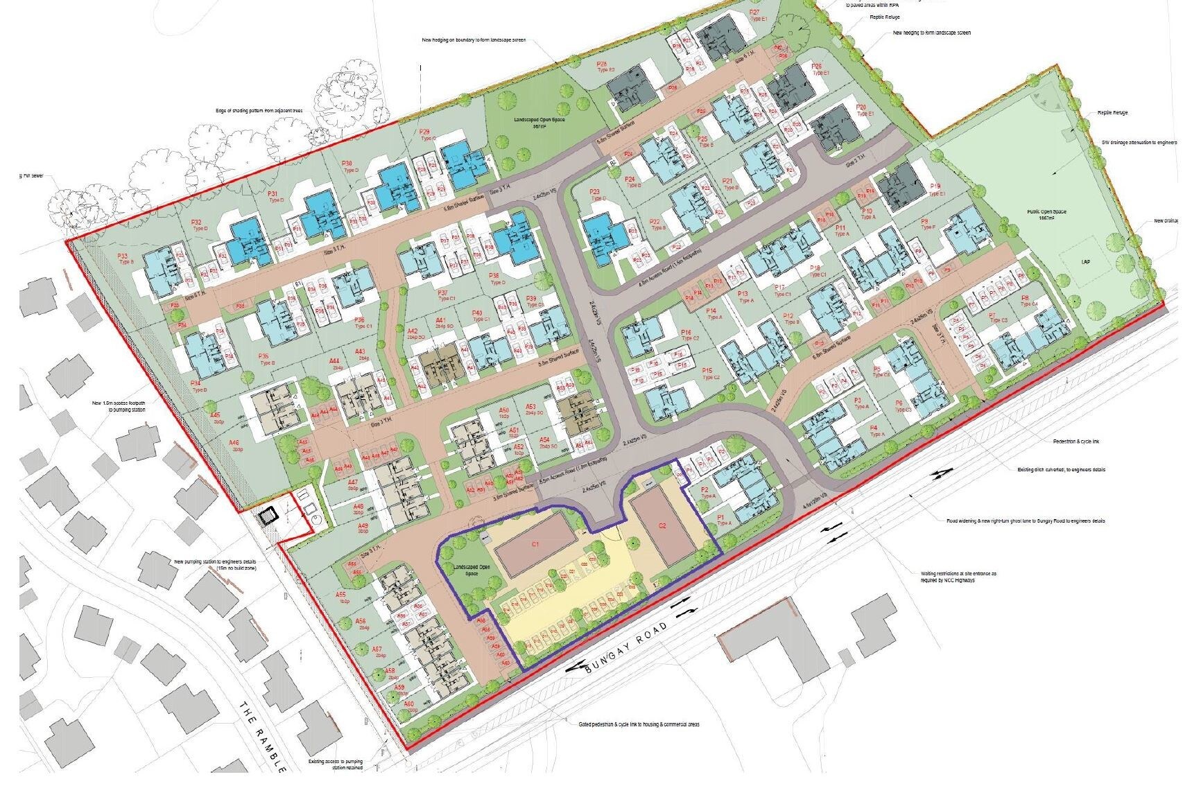 Bungay Rd, Norwich for sale Site Plan- Image 1 of 1