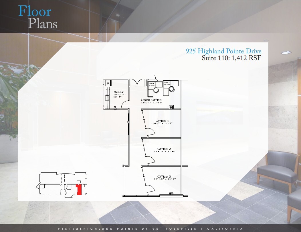 925 Highland Pointe Dr, Roseville, CA to rent Floor Plan- Image 1 of 1