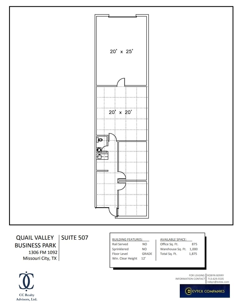 1306 Fm-1092, Missouri City, TX to rent Floor Plan- Image 1 of 1