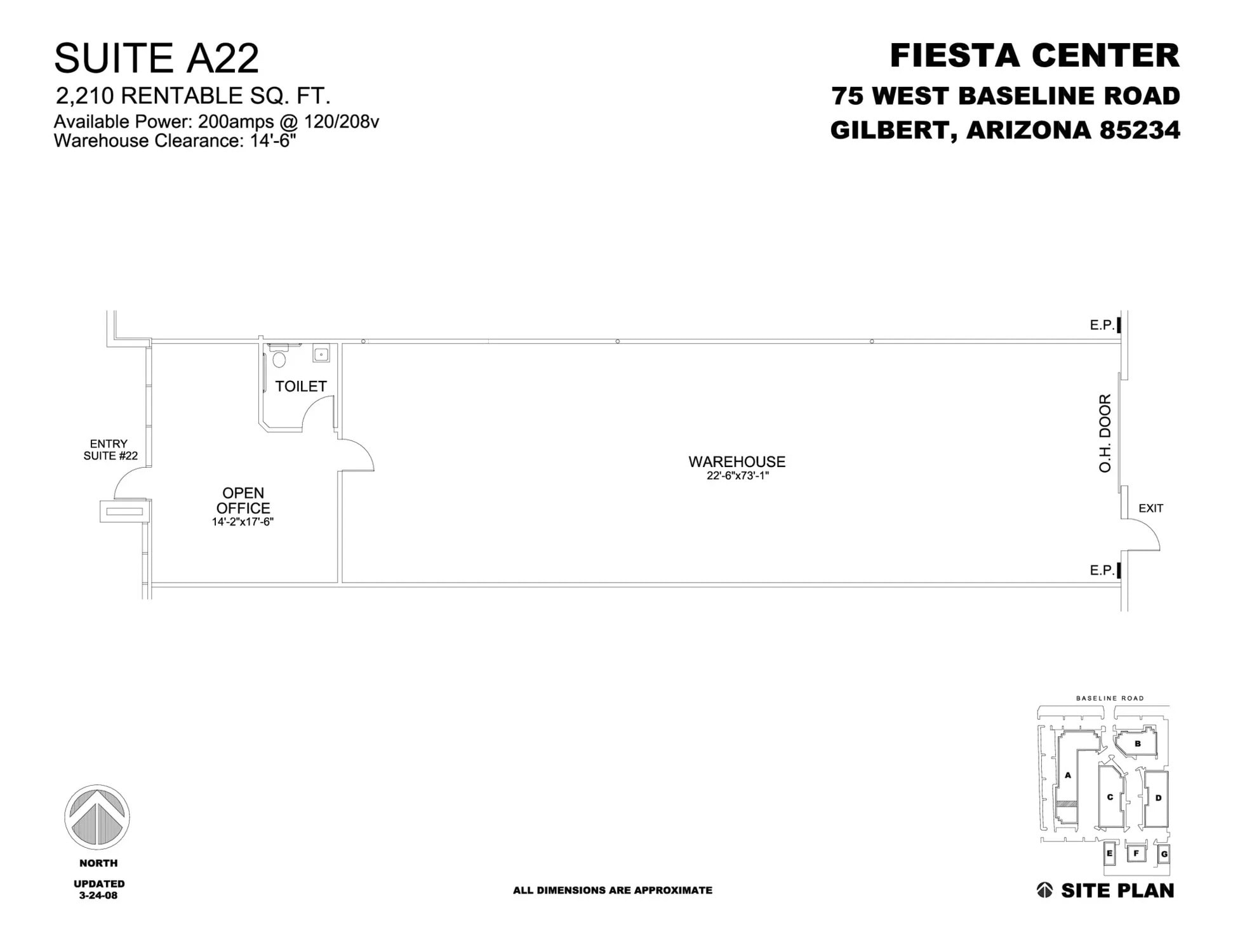 75 W Baseline Rd, Gilbert, AZ to rent Floor Plan- Image 1 of 1