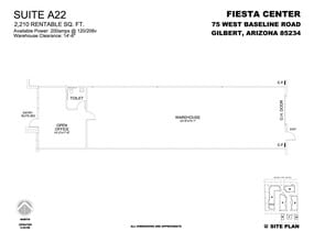 75 W Baseline Rd, Gilbert, AZ to rent Floor Plan- Image 1 of 1