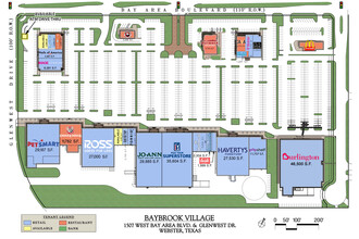 1501-1549 W Bay Area Blvd, Webster, TX for rent Site Plan- Image 1 of 1