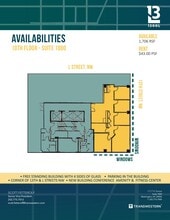 1300 L St NW, Washington, DC to rent Floor Plan- Image 1 of 1