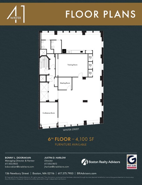 41 Winter St, Boston, MA for rent - Floor Plan - Image 2 of 8