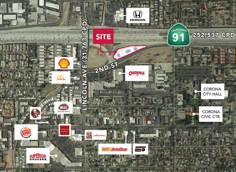 NEQ W. 2nd St. & S. Lincoln Ave Lincoln Ave., Corona, CA for rent - Building Photo - Image 1 of 2