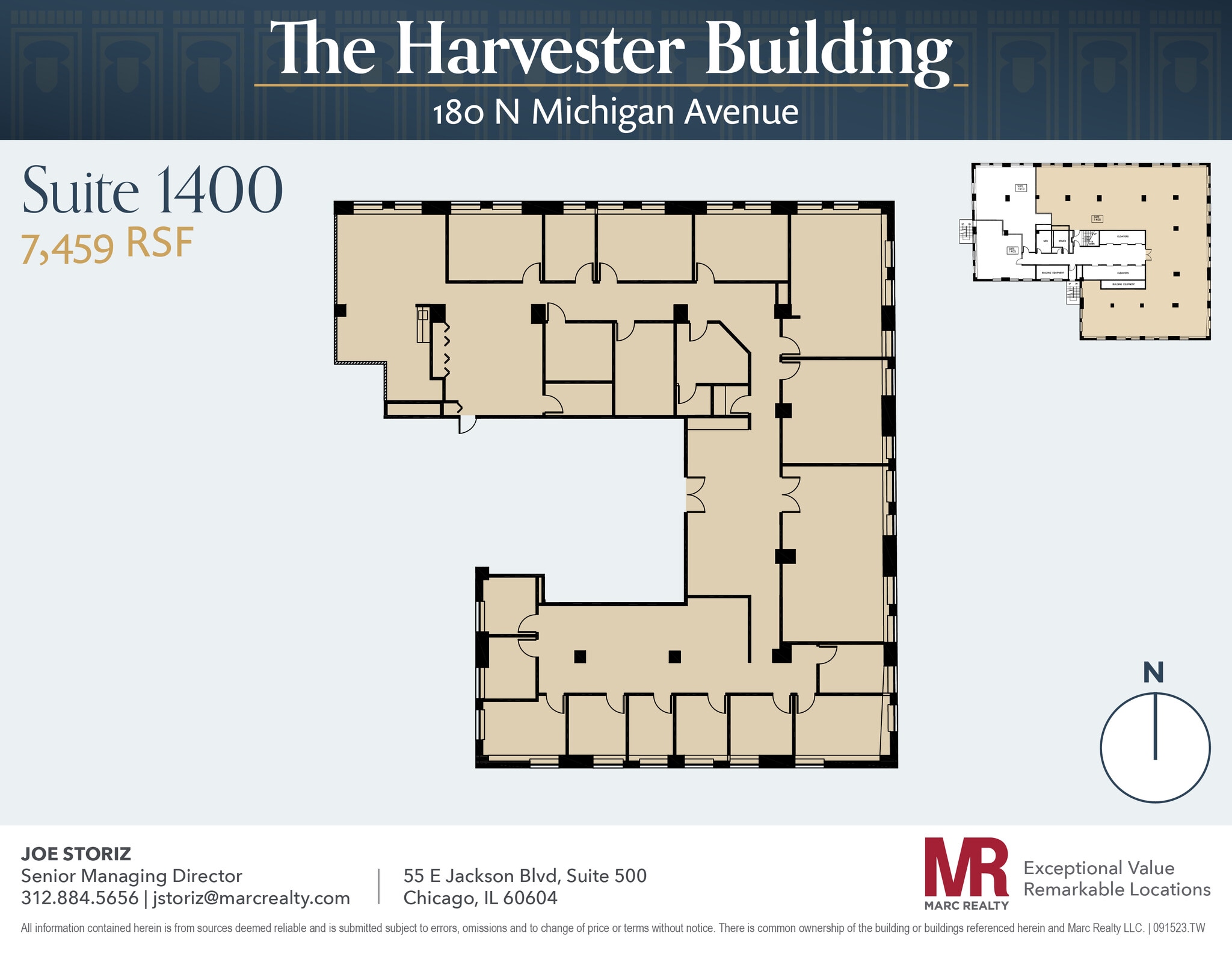 180 N Michigan Ave, Chicago, IL to rent Floor Plan- Image 1 of 14