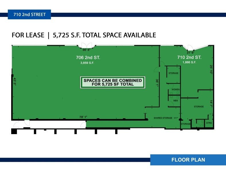 702-710 2nd St, Davis, CA for rent Floor Plan- Image 1 of 2