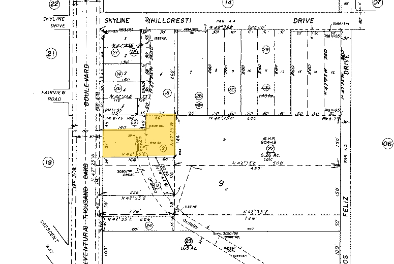 2989-2995 E Thousand Oaks Blvd, Thousand Oaks, CA for rent - Plat Map - Image 2 of 33