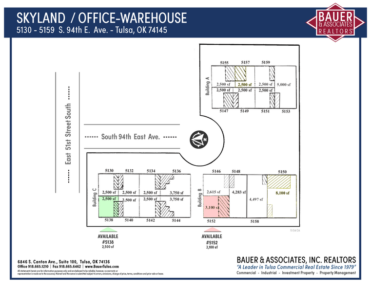 5130-5159 S 94th East Ave, Tulsa, OK for rent - Site Plan - Image 3 of 10