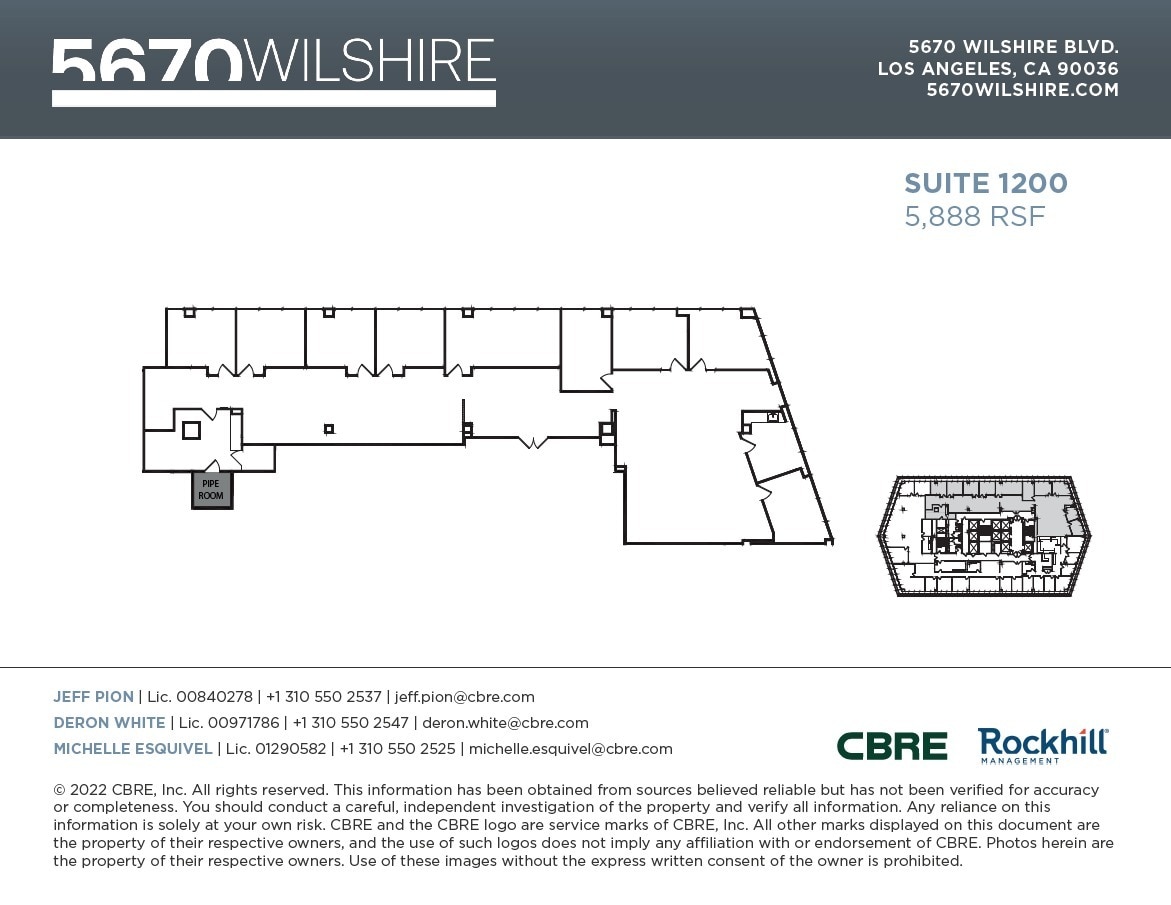 5670 Wilshire Blvd, Los Angeles, CA to rent Floor Plan- Image 1 of 1