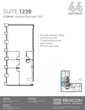 44 Montgomery St, San Francisco, CA for rent Floor Plan- Image 1 of 2