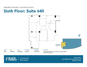 24 Waterway Ave, The Woodlands, TX for rent Floor Plan- Image 1 of 1