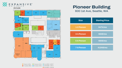 600 1st Ave, Seattle, WA for rent Floor Plan- Image 1 of 4