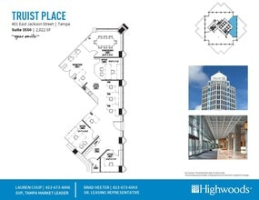 401 E Jackson St, Tampa, FL to rent Floor Plan- Image 1 of 2