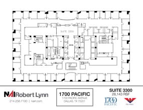 1700 Pacific Ave, Dallas, TX to rent Floor Plan- Image 1 of 1