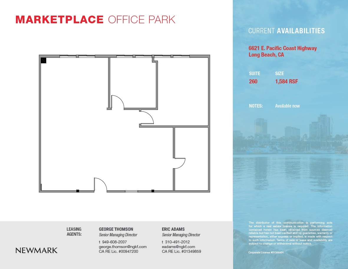 6615 E Pacific Coast Hwy, Long Beach, CA for rent Floor Plan- Image 1 of 1