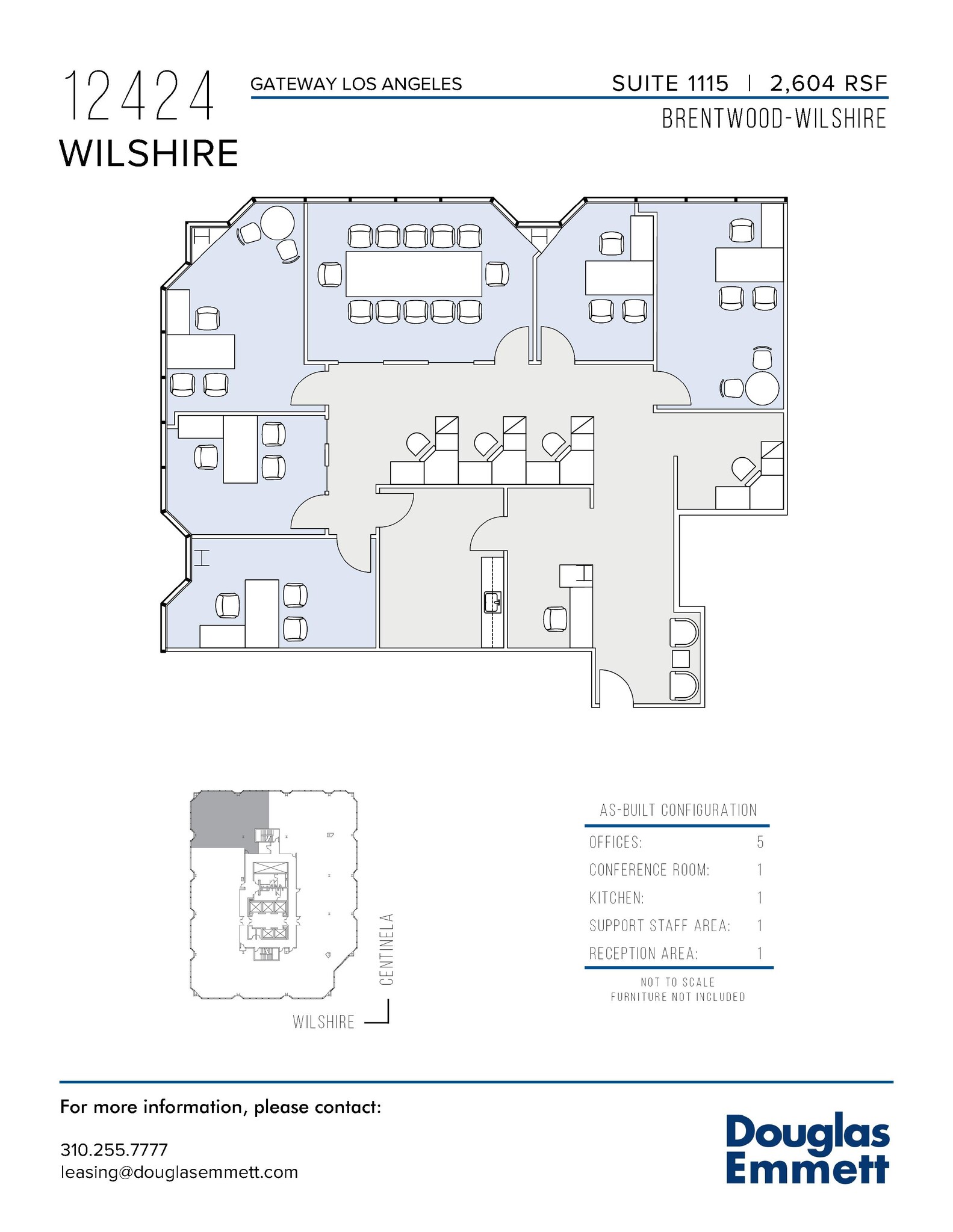 12424 Wilshire Blvd, Los Angeles, CA to rent Floor Plan- Image 1 of 1